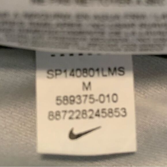 NIKE Pro Half Zip Women’s Medium White Black Thumb Hole. - Picture 10 of 15